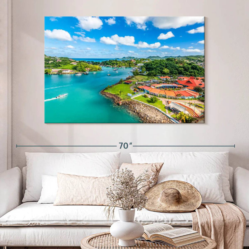 Nicci Port Castries Sainte-Lucie, H 34 po x l 51 po