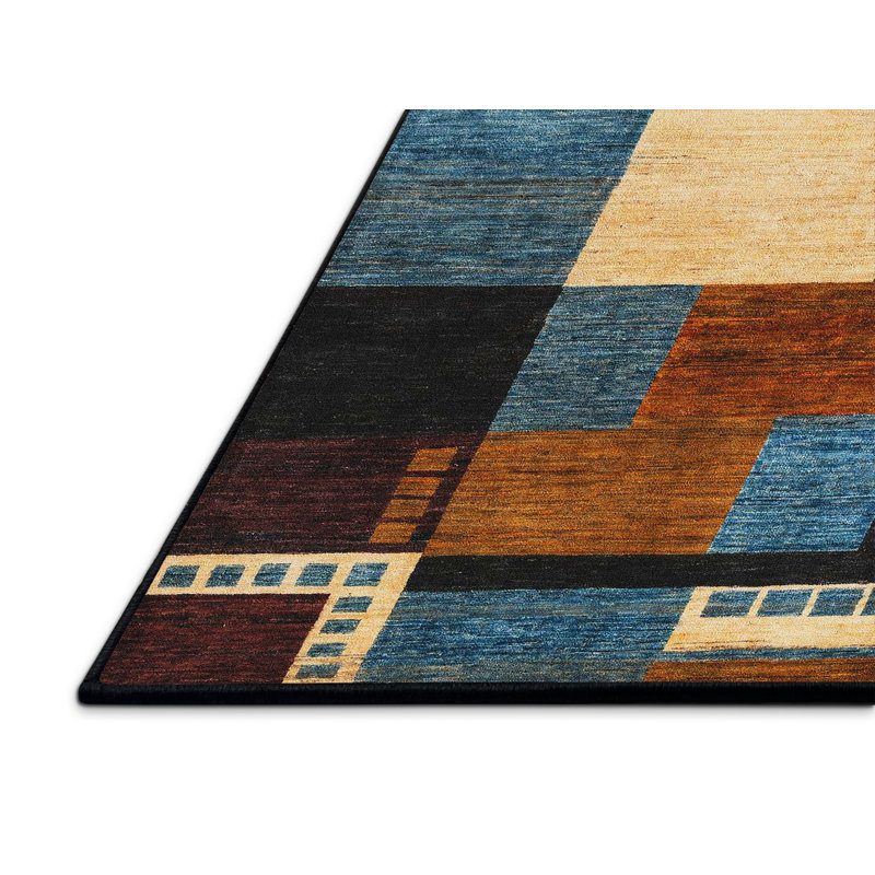Brynne Abstract Indoor Rug, Rectangle 6' x 9'
