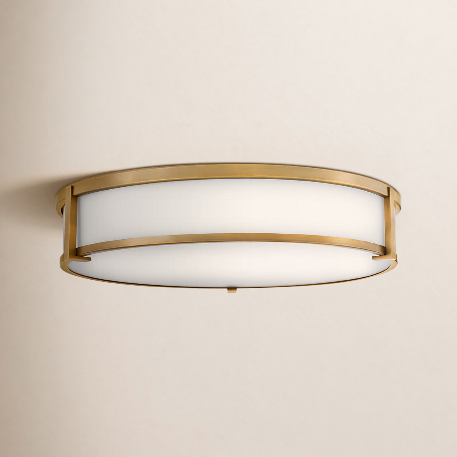 Romona 4 Light Glass Flush Mount, Brushed Bronze