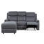 Boa 3 Seater Faux Leather Reclining Corner Sofa -1393244377-1393244371