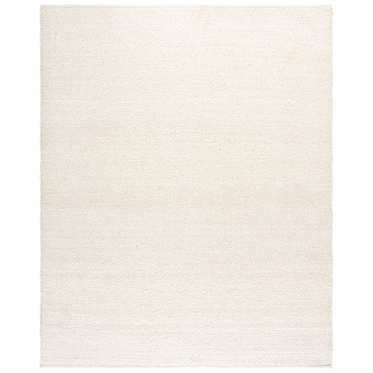 Natura Handwoven Wool Area Rug in Ivory
