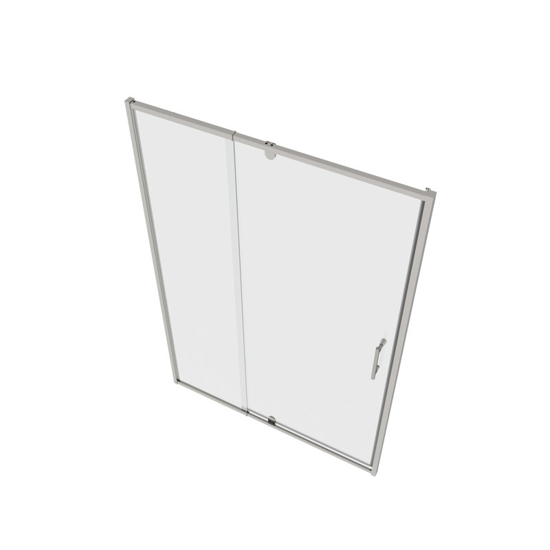 38-42" W x 71" H Piovt Swing Glass Shower Door,Pivot Frame Sliding Shower Door with 1/4"(6mm) Clear SGCC Tempered Glass, Shower Doors,Reversible Installation