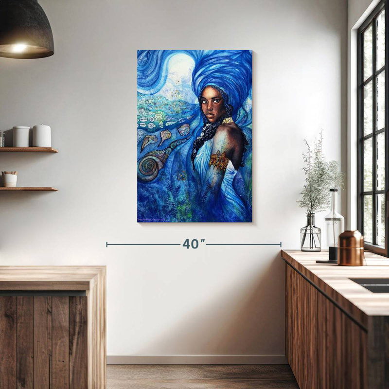 Déesse Yemoja, H 39 po x l 26 po