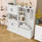 Hall Tree with Storage Cabinet, Bench and Hooks