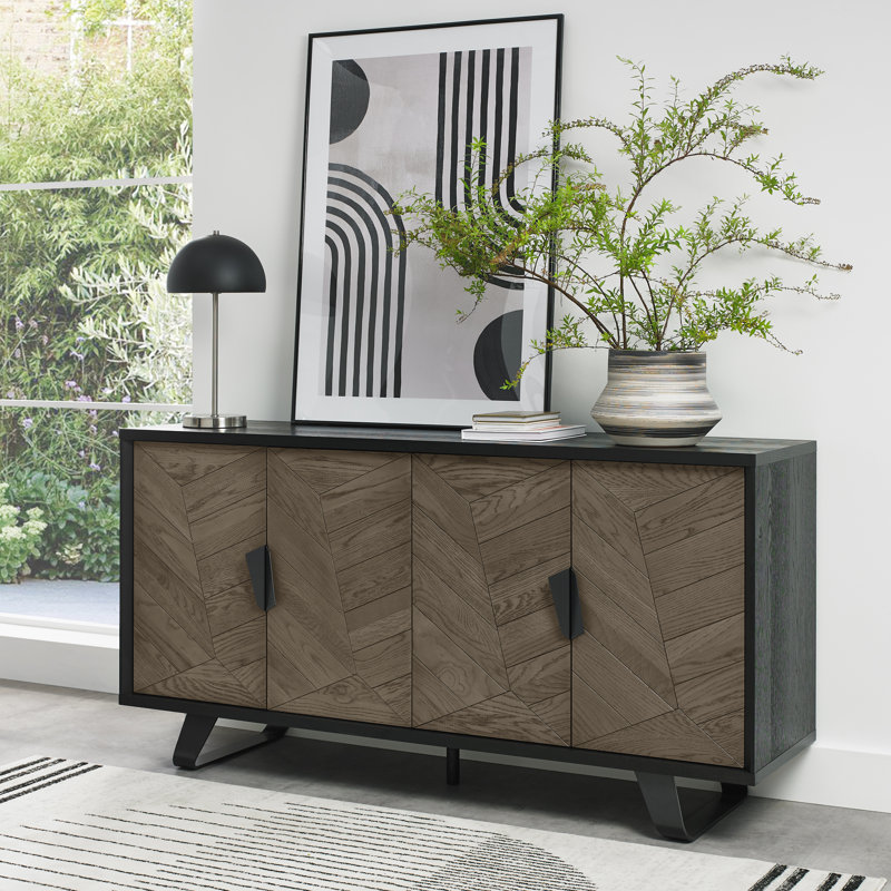 Beijing 160cm Sideboard, Grey