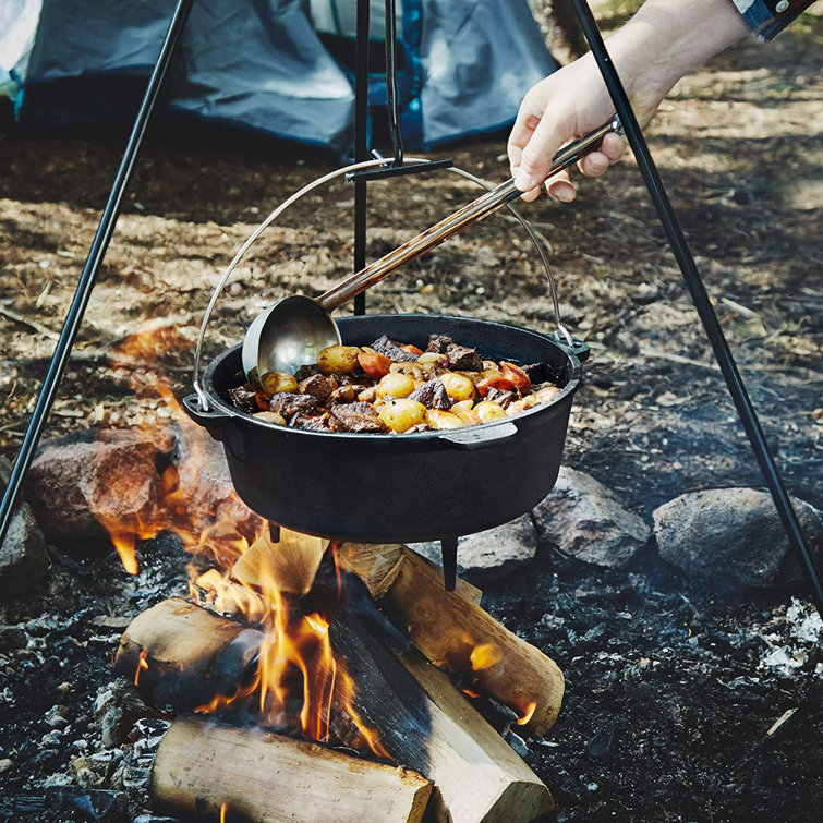 CG INTERNATIONAL TRADING 7 Quarts Non-Stick Cast Iron Round Dutch Oven