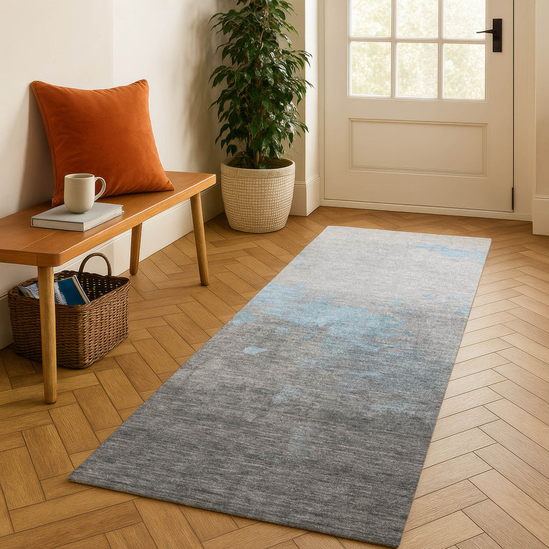 Premium Machine Washable Bennette AMF1881 Modern Rug, Runner 2'3" x 7'6"