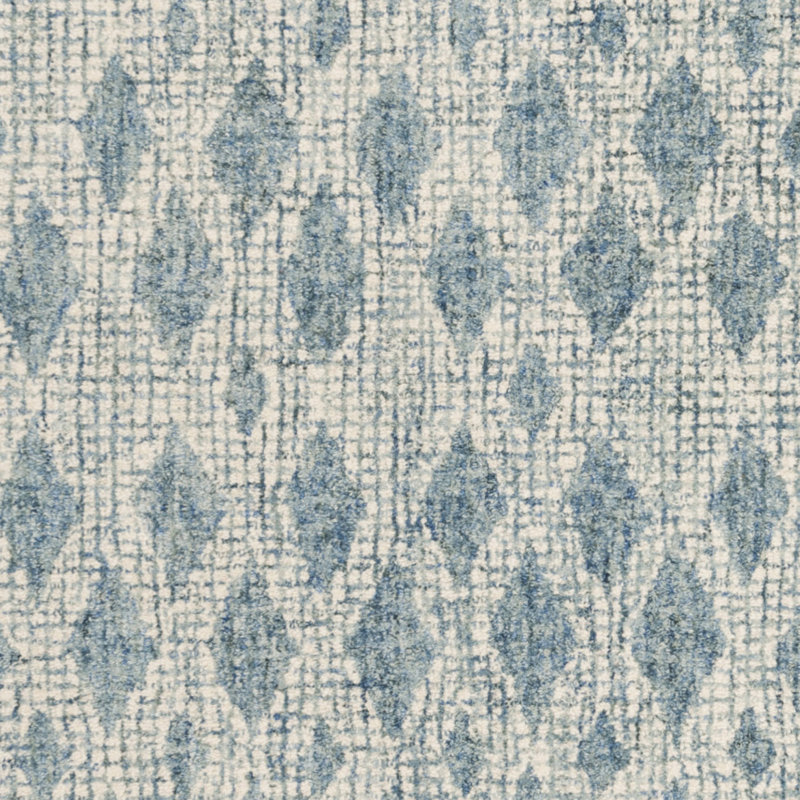 Tapis géométrique performance en laine touffeté Eubank, Carré 6 pi