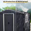 Remise de rangement extérieure en métal 8 pi x 4 pi avec fenêtre et fondation en métal-121341585-121341587