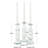  3 Piece Glass Tabletop Candlestick Set