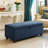 Piedmont 50" Modern & Contemporary Boucle Storage Bench with Integrated Interior Storage, Stylish Solid Wood Legs-1090846818