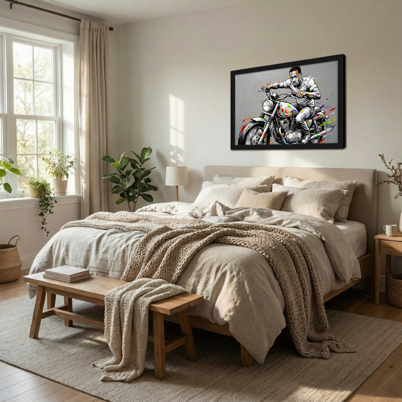 Impression sur toile Fashion Rider, H 12 po x l 18 po