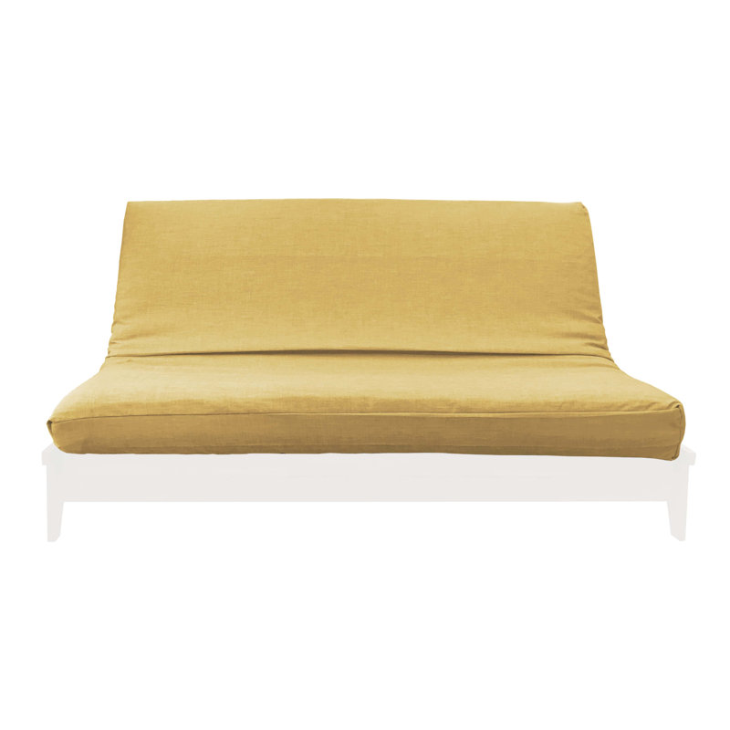 Premium Fabric Futon Cover, Queen, Red Cotton Blend