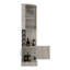 Armoire de coin Syrah avec deux portes, trois tablettes ouvertes et porte-bouteilles-702646414