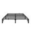 Structure de lit, structure de lit plateforme en métal robuste avec support de lattes en fer durable et pieds, aucun sommier requis, aucune vis nécessaire, supporte jusqu'à 800 lb, assemblage sans outil-396504227