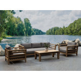 Cordoba Outdoor 4 - Piece Teak Conversation Set