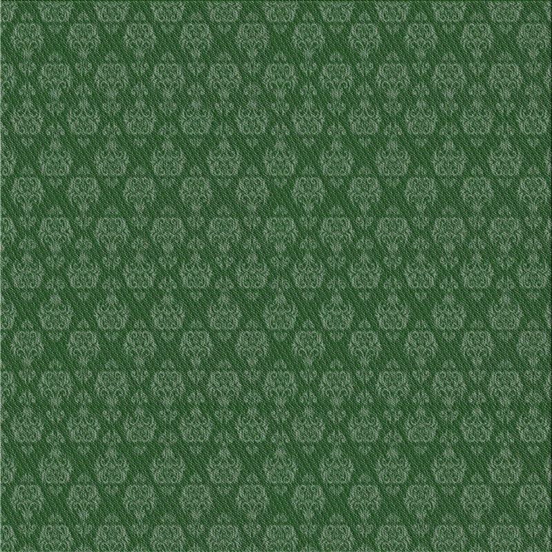 Vert abstrait Tapis décoratif, Carré 6 pi