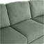 Canapé en L avec cachemire rembourré: design multifonctionnel, apparence de luxe moderne - idéal pour les salons, appartements - assemblage et entretien faciles, vert olive-1205370755