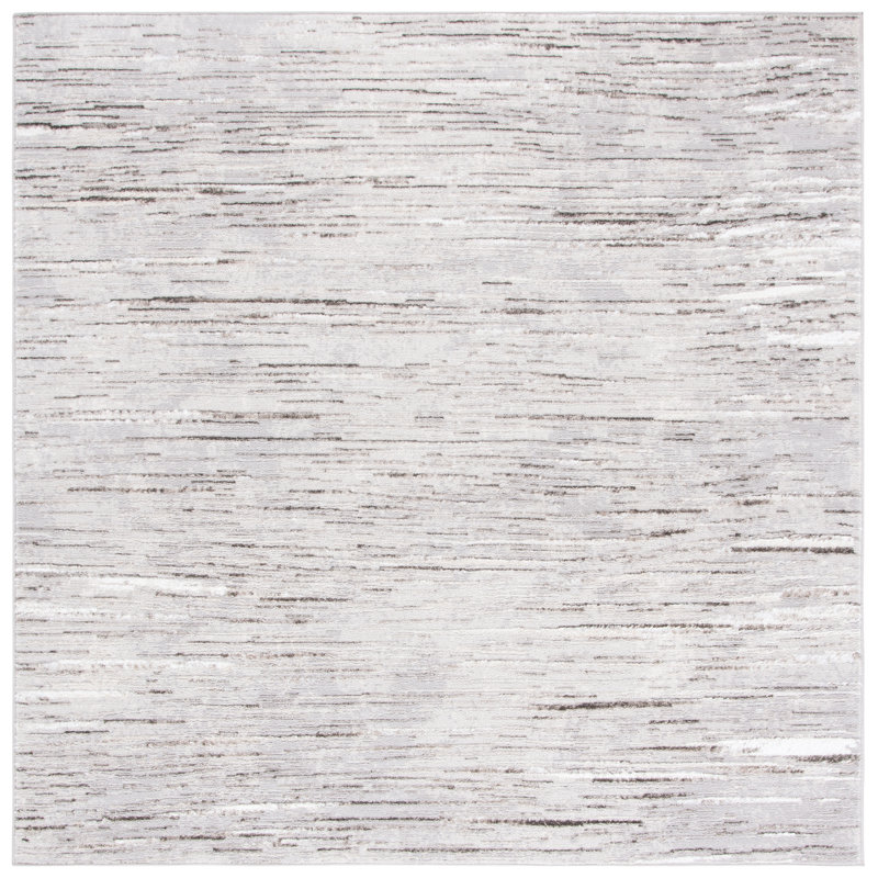 Korte Performance Abstract Rug, Square 6'7"