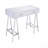 Contemporary White High Gloss Desk With Socket Enchantment And
