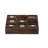 Beeliar Mango Wood Tic Tac Toe Decor Game Set with Gold Inlay-1648678055