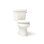 Toilette allongée deux pièces Wellworth ™ 1,6 GPF (siège non inclus)