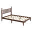 Lit plateforme en bois avec tête de lit en forme de gourde - style rétro + support en lattes de bois-2054540936
