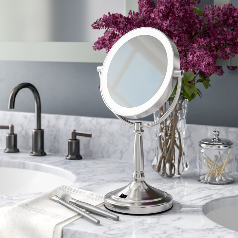 Mcelvain Metal Flat Mirror, Satin Nickel