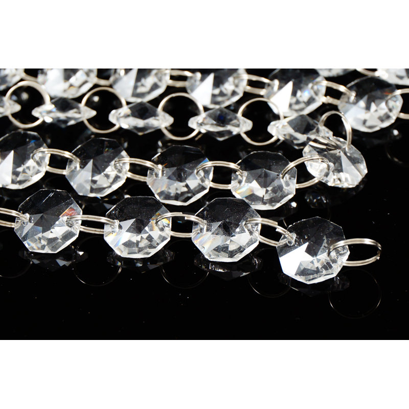 Guirlande fantaisie en cristal blanc 6 pi