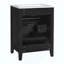Ensemble de meuble-lavabo avec lavabo en céramique, ensemble de meuble-lavabo simple autoportant avec 3 tiroirs, armoire de rangement en bois massif-1634297662