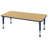 Laminate Adjustable Rectangle 6 Students Activity Table-124232035-124232038