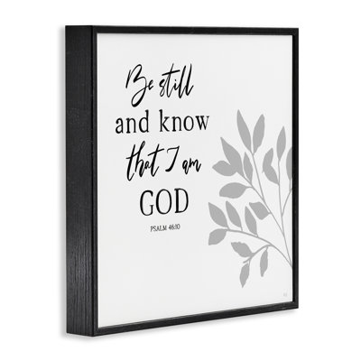 Be Still Spiritual Proverb Giclee Art, design by Val Rhodes