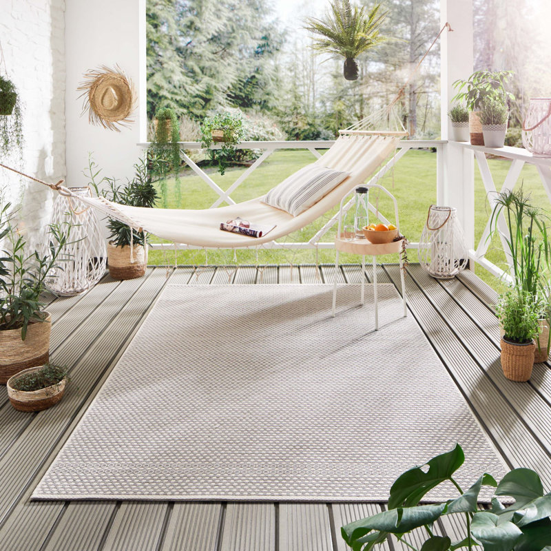 Kocher Geometric Indoor / Outdoor Area Rug, Rectangle 80 x 150cm