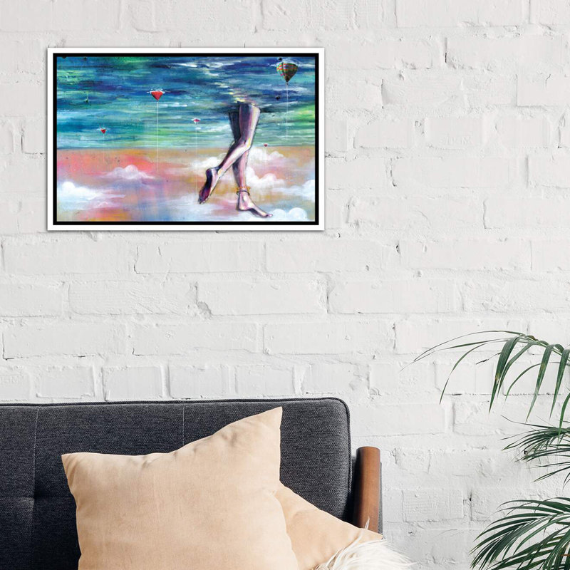 « cloud walk »-impression, Toile blanche encadrée, H 32 po x l 48 po x P 1,5 po