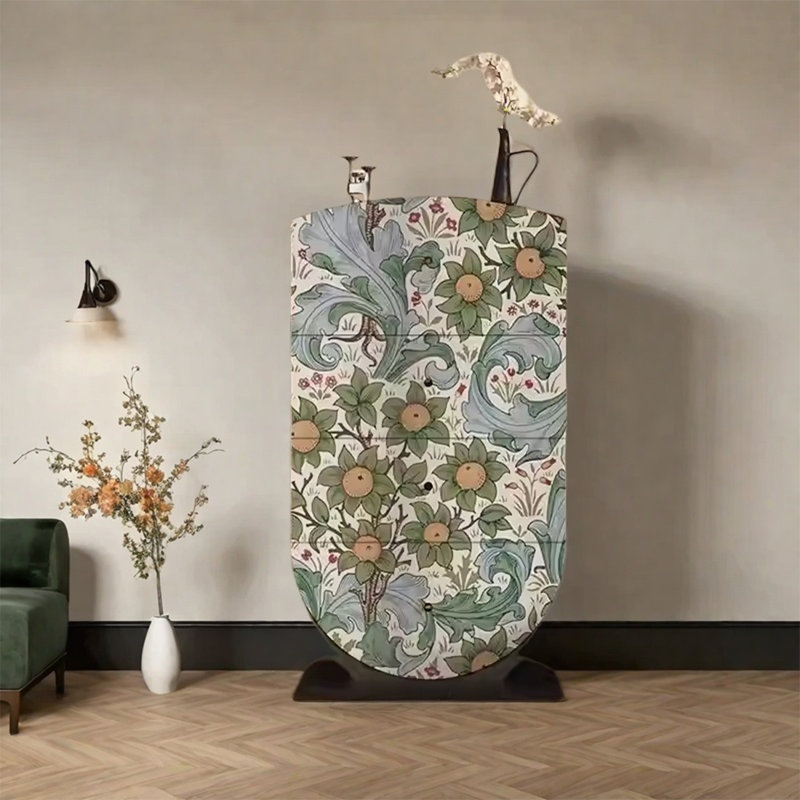 Armoire de rangement élégante avec cadre en pin massif