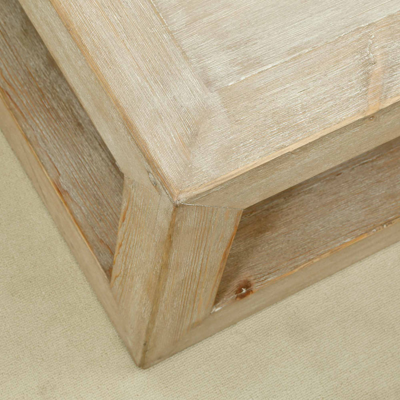 Natsumi Solid Wood Coffee Table, White