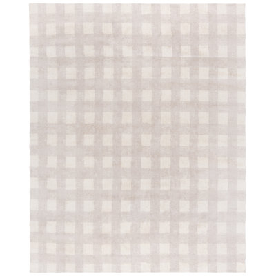 Tapis beige en coton tissé à plat à la main Barclay
