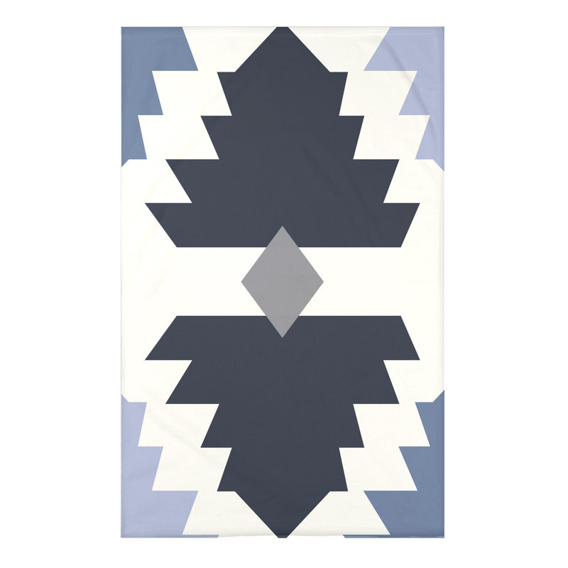 Throw Blanket, 50" H x 60" W x 0.5" D, Navy Blue