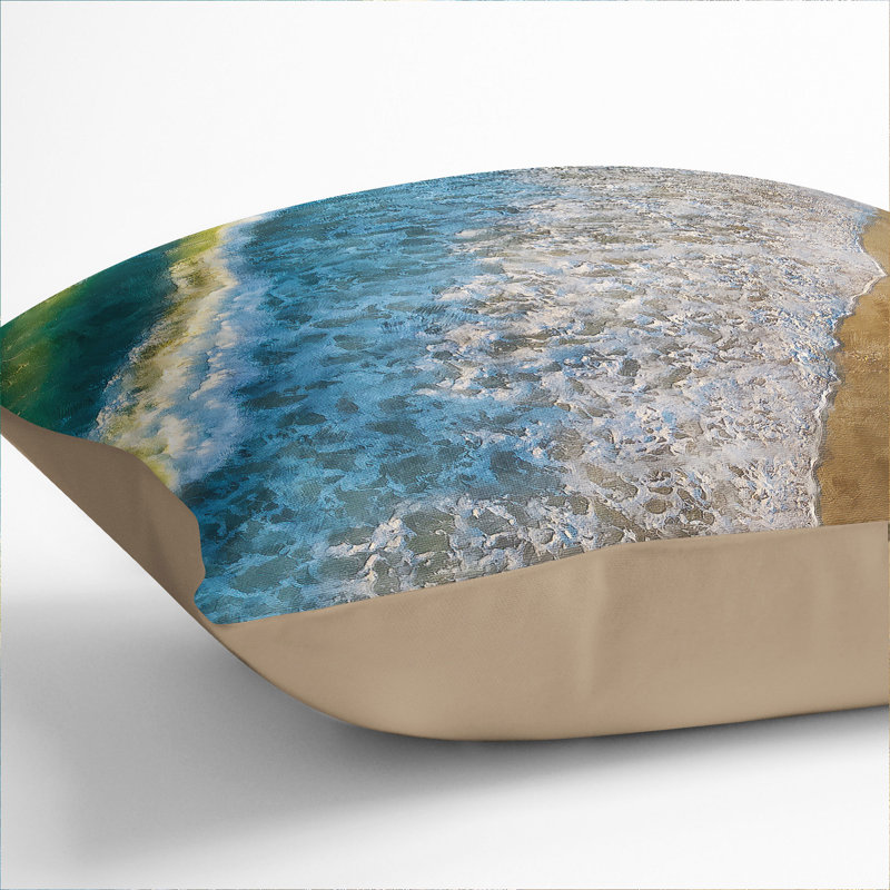 Square Cushion, Stone, 40cm H x 40cm W x 15cm D