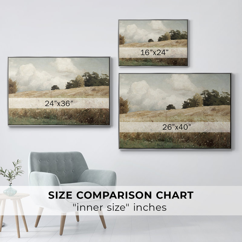 «Vintage Landscape-DCLXVI» sur toile, H 25 po x l 37 po
