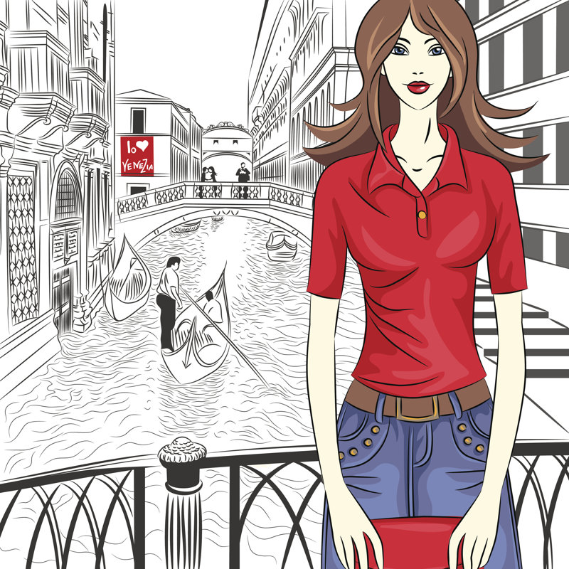 Losh Fashion Girl par Kavalenkavavolha, H 30 po x l 30 po
