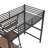 Alph Kids  Loft Bed with Desk and Shelf-993112436-993112437