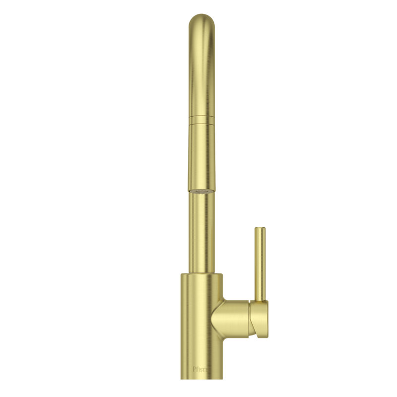 Stellen Pull Down Single Handle Kitchen Faucet, Brushed Gold