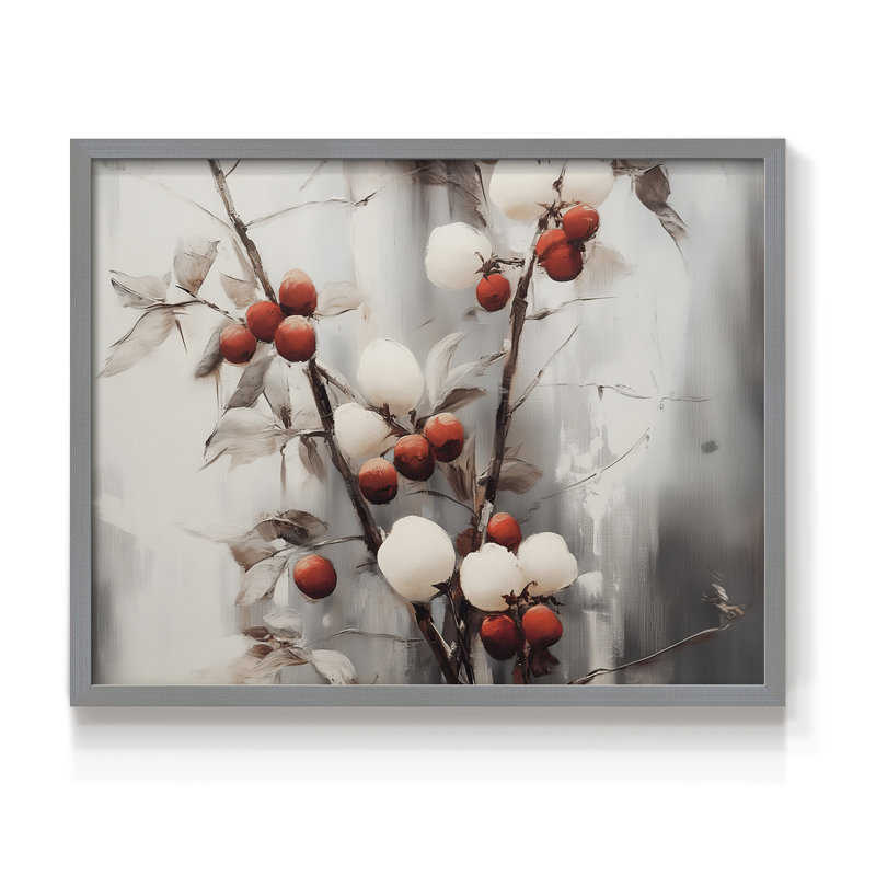 Art de Noël - CMXC III - Reproduction encadrée - Restickable, Gris, H 16 po x l 20 po