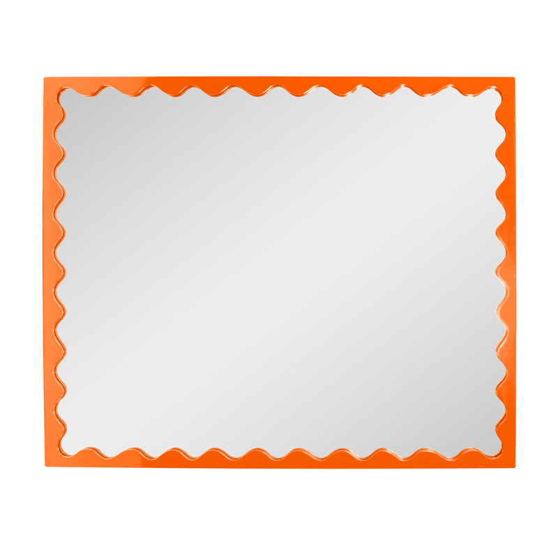 Ailee Rectangle Mirror, Orange