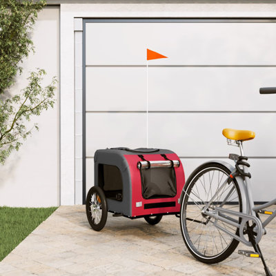Pet Bike Trailer Oxford Fabric and Iron