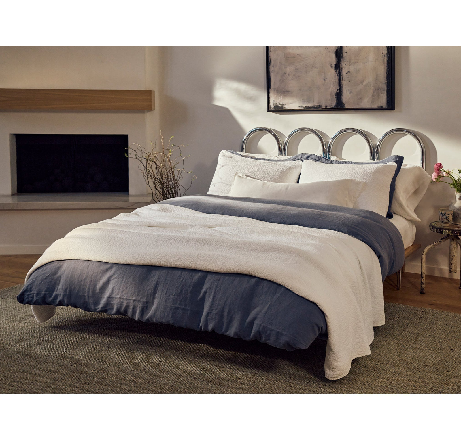 Cascade Cotton Coverlet, Alpine White, Twin Coverlet