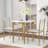 2 - Person Faux Marble Top Four Leg Dining Set