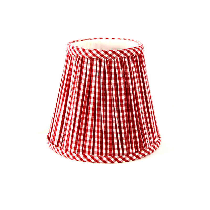 Housse de rideau à carreaux SM, Rouge