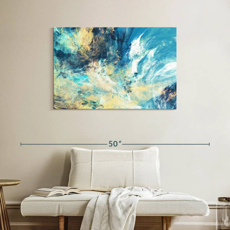 Avery Frosty Dynamic Abstract, 26" H x 39" W